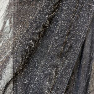 Black and Gold Sheer Fabric